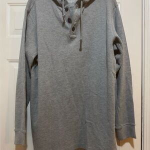 Duluth Men's Gray Waffle-knit Hoodie